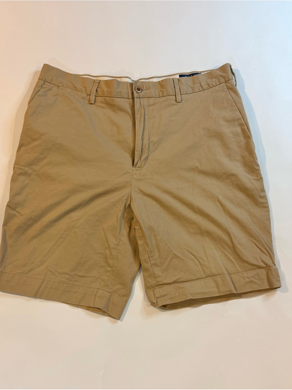 Polo By Ralph Lauren Stretch Classic Fit Chino Shorts Size 34 Khaki